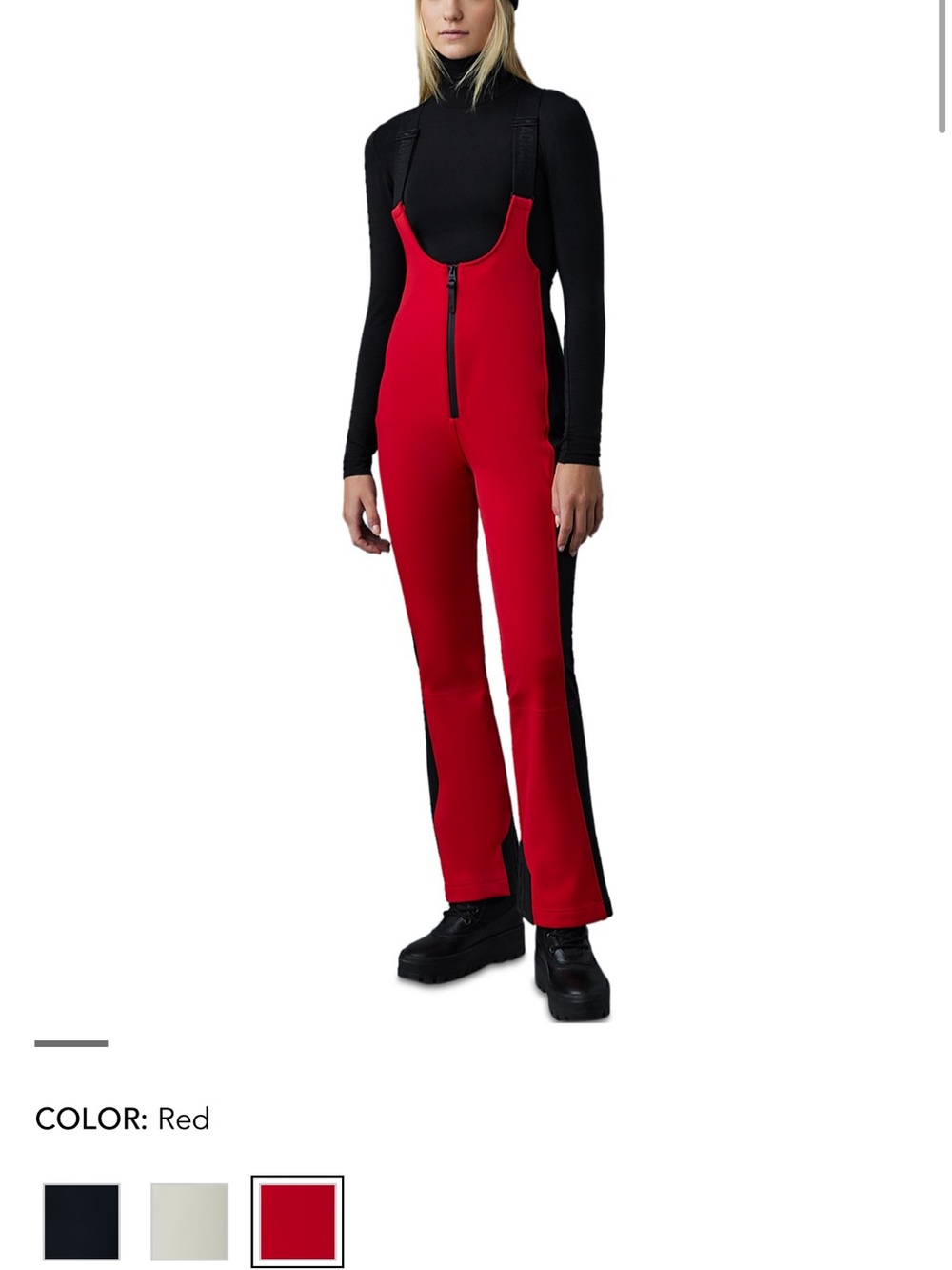 Mackage Gia ladies one piece ski suit red size xs